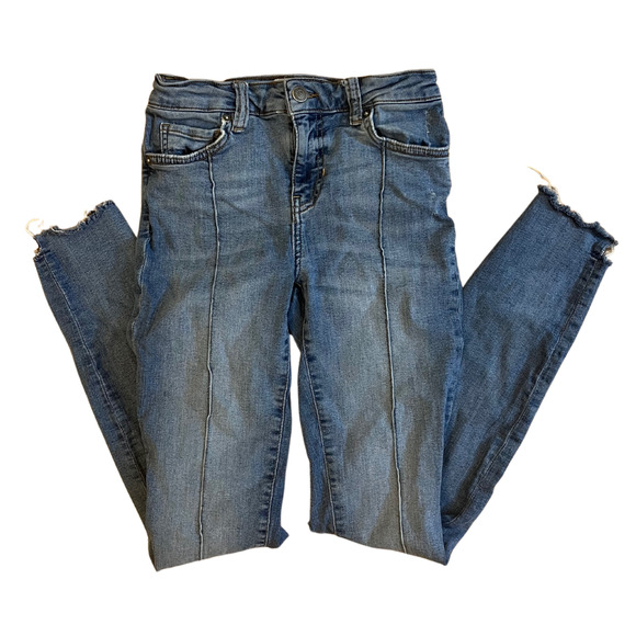 FREE PEOPLE Pintuck Skinny Ankle Jeans - Picture 1 of 5